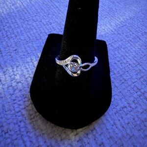 Sold - 925 Sterling Silver Modern Swirl Ring – Size 7.5